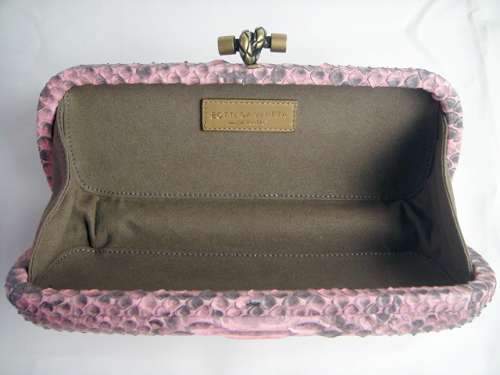 Bottega Veneta Clutches New Knot 8652 pink snake